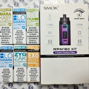 ePapieros Smok RPM 160 – Mod Pod Kit + Liquid Pinky Vape