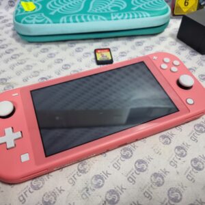 Konsola Nintendo Switch Lite różowy (koralowy) + Spongebob + Mario