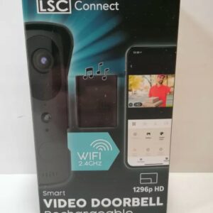 Wideodomofon LSC Smart Connect czarny Wi-Fi z interkomem