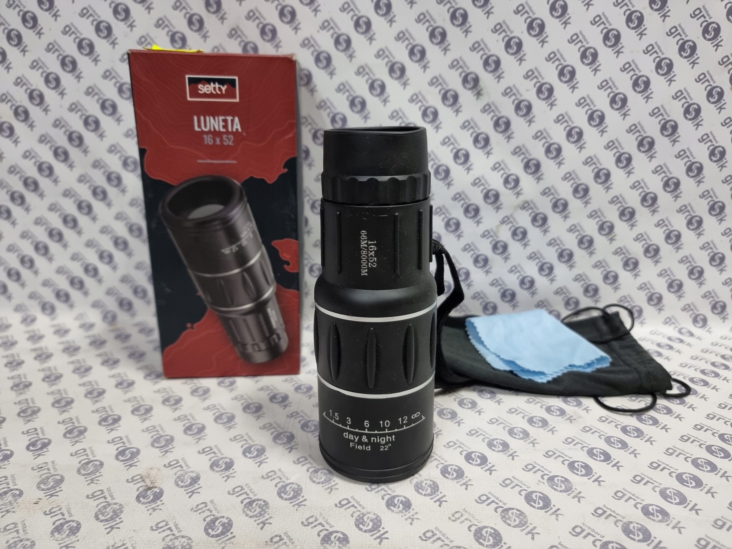 MONOKULAR LUNETA LORNETKA 16×52 dzień noc
