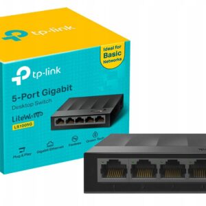Energooszczędny switch TP-Link LS1005G 5x1GBit 1GB + zasilacz
