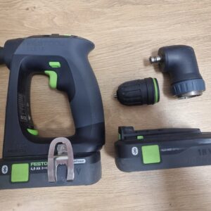 Festool CXS 18 Wkrętarka 18V 2×4.0Ah Nastawka kątowa Systainer Organizer