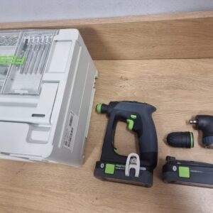 Festool CXS 18 Wkrętarka 18V 2×4.0Ah Nastawka kątowa Systainer Organizer