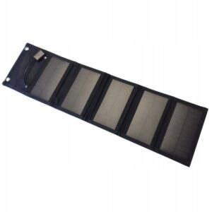 Ładowarka solarna turystyczna panel słoneczny 14W USB wyjście 5V/2.1A