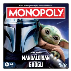 MONOPOLY MANDALORIAN I GROGU POLSKA WERSJA GRA PLANSZOWA DLA DZIECI